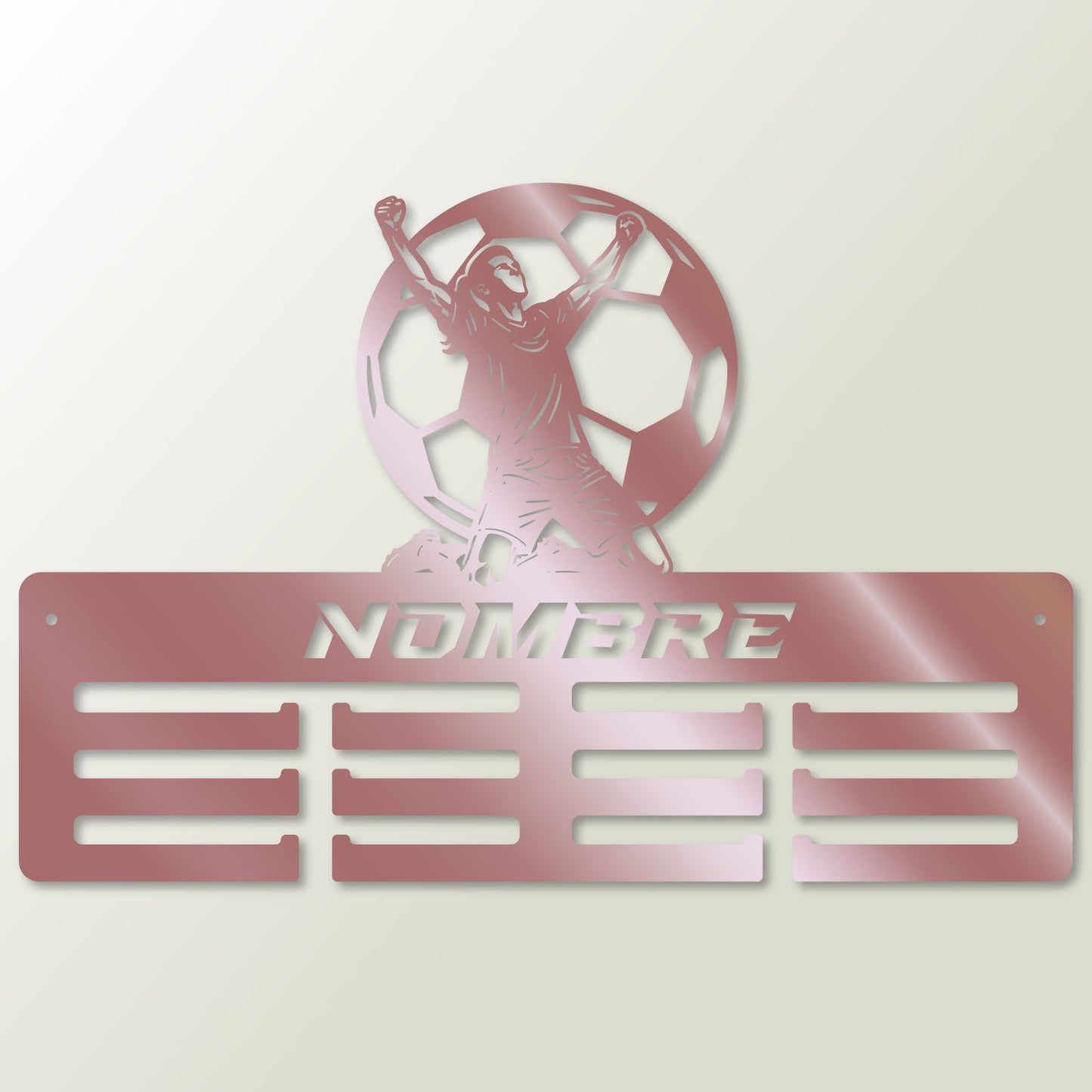 Medallero Fútbol Personalizado con Nombre