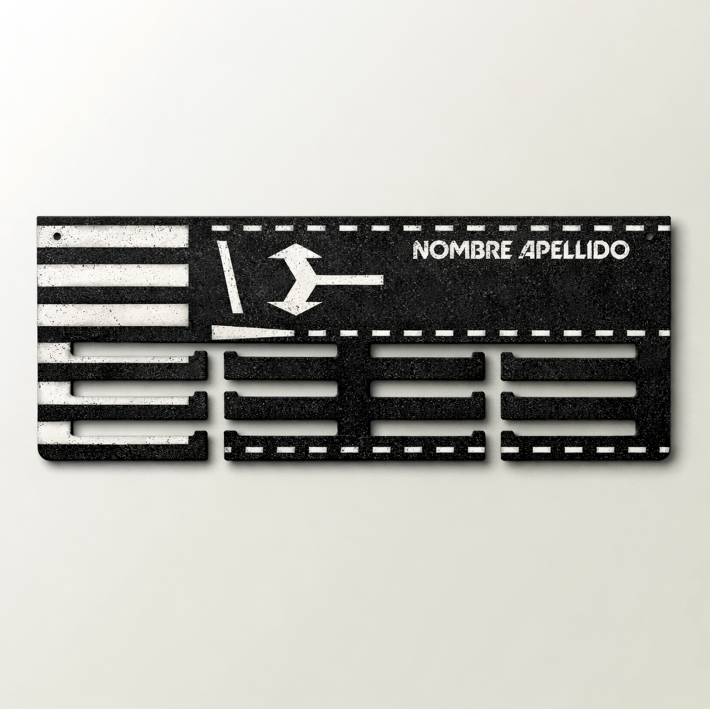 Medallero Running Maratón Pista Asfalto callejero Personalizado con Nombre