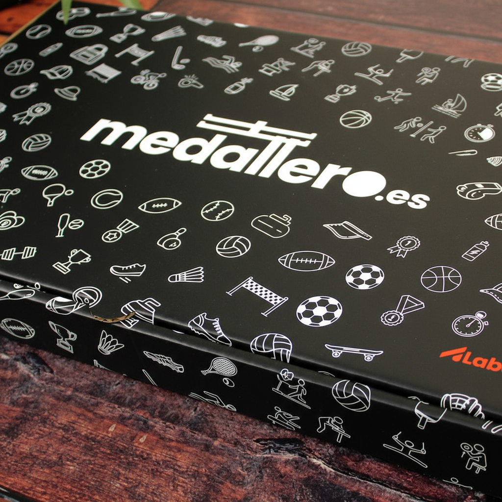 Medallero personalizado con nombre Trail Running