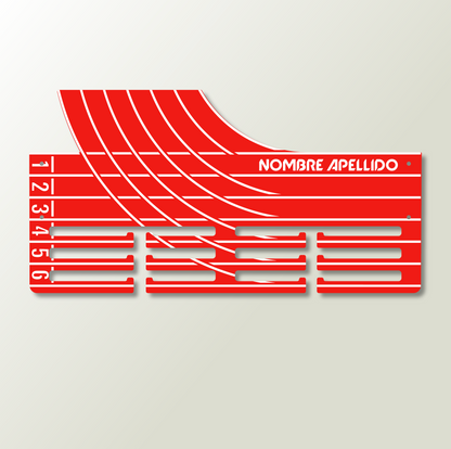 Medallero Running Marathón Pista Atletismo Personalizado con Nombre