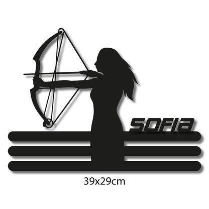 Medallero Tiro con arco Personalizado con Nombre