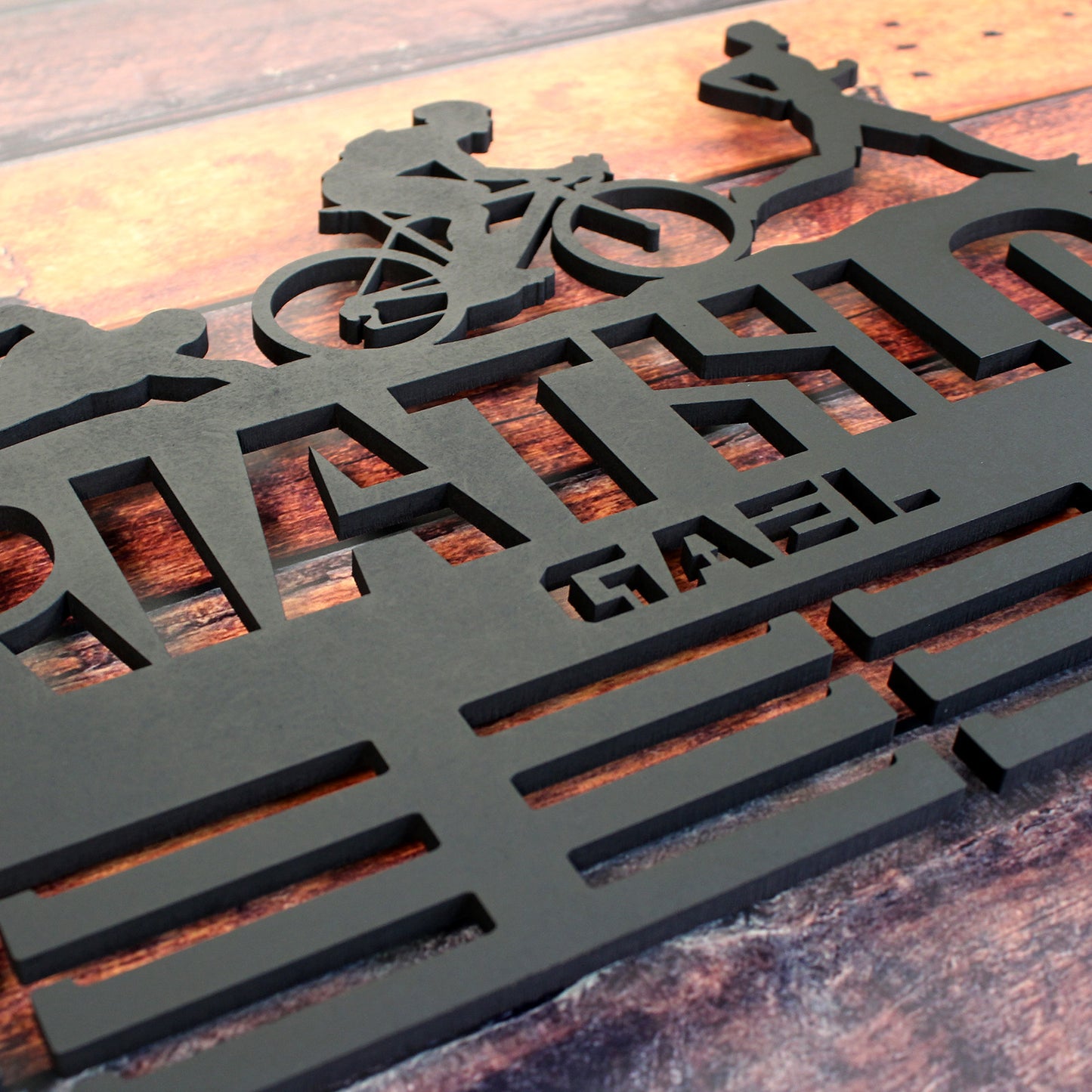 Medallero Triathlón Personalizado con Nombre