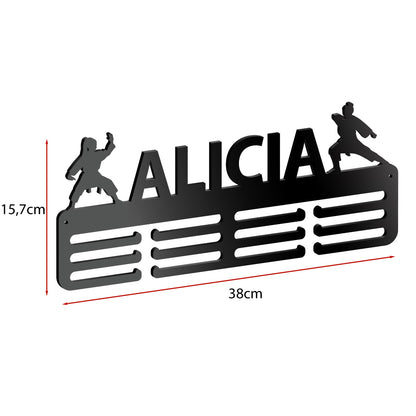 Medallero Karate Personalizado con Nombre