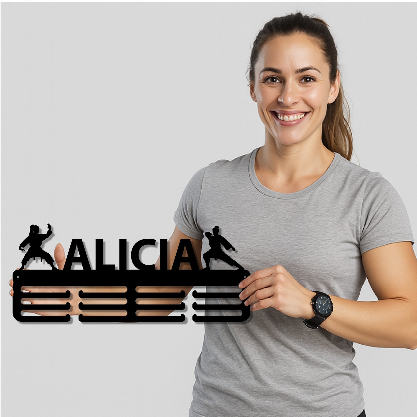 Medallero Karate Personalizado con Nombre