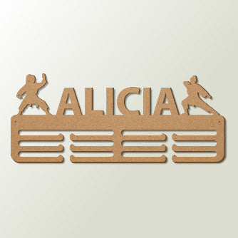 Medallero Karate Personalizado con Nombre