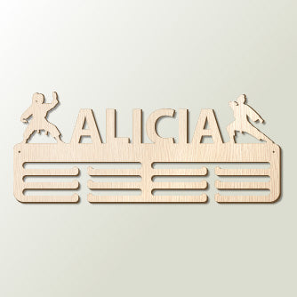 Medallero Karate Personalizado con Nombre