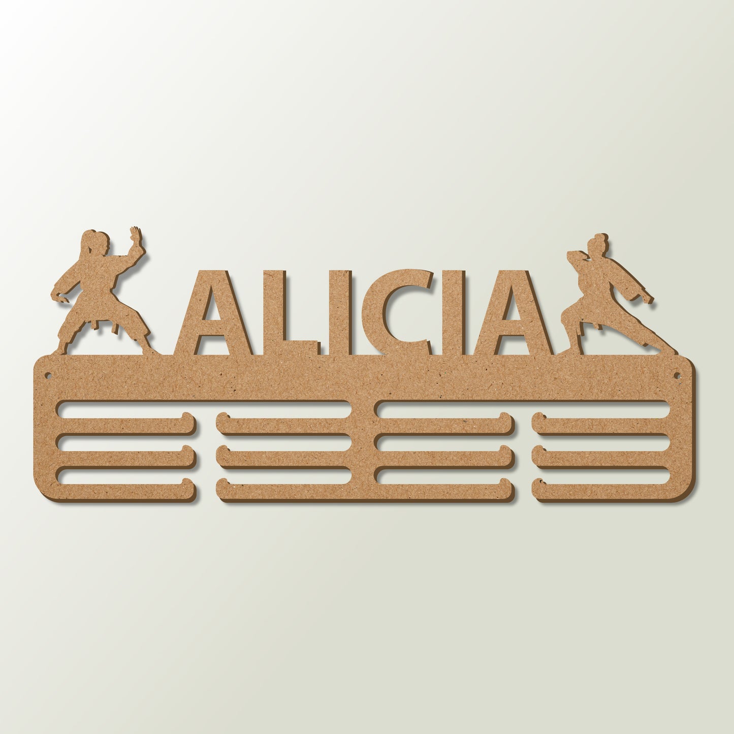 Medallero Karate Personalizado con Nombre