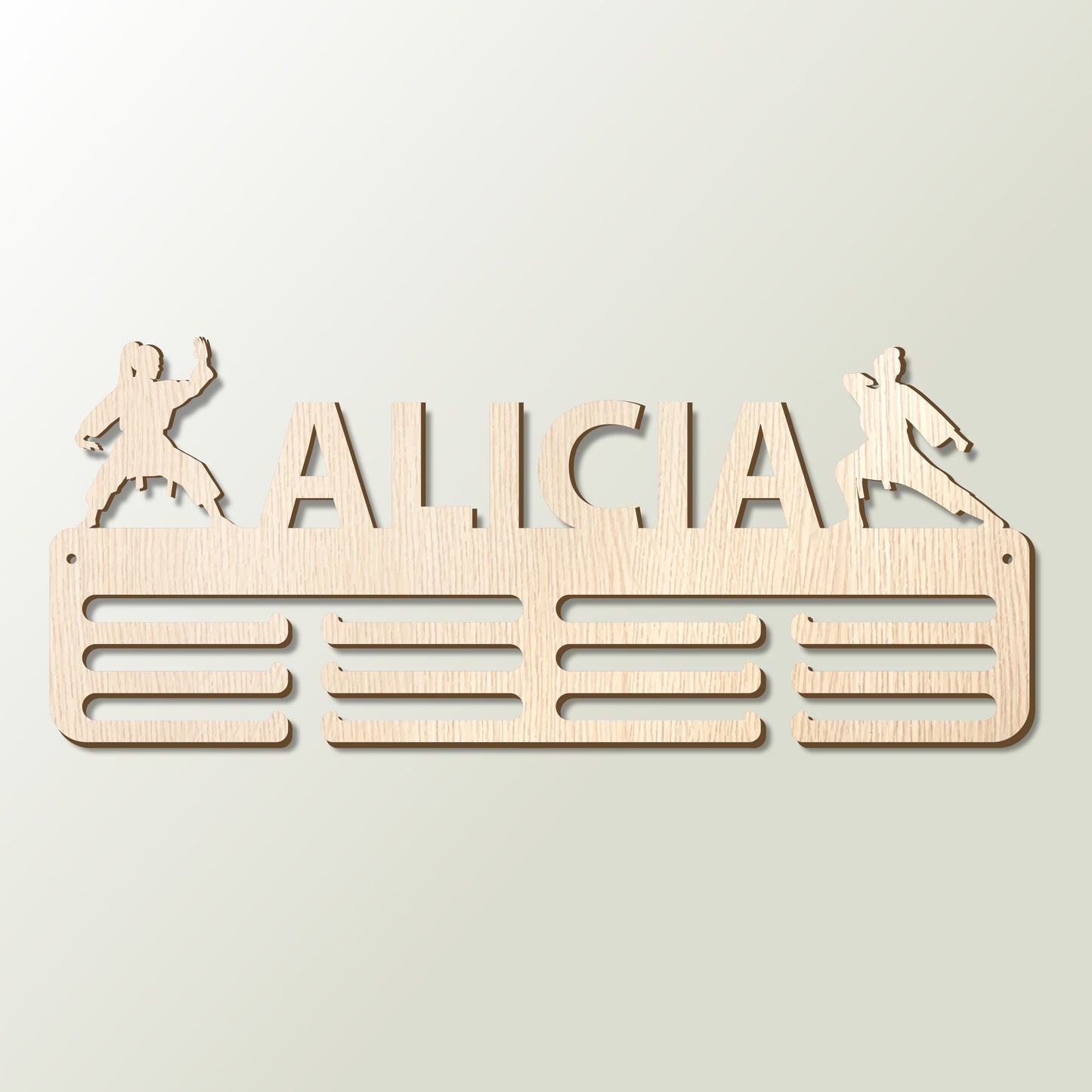 Medallero Karate Personalizado con Nombre