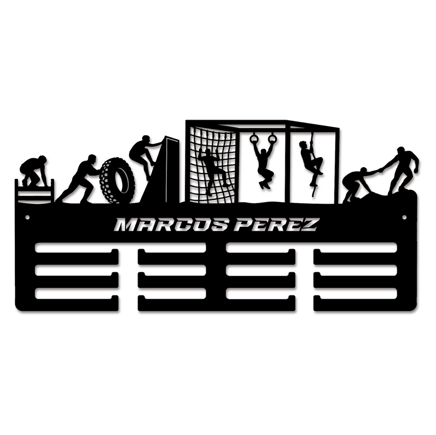 Medallero personalizado Pruebas OCR Carrera de obstáculos