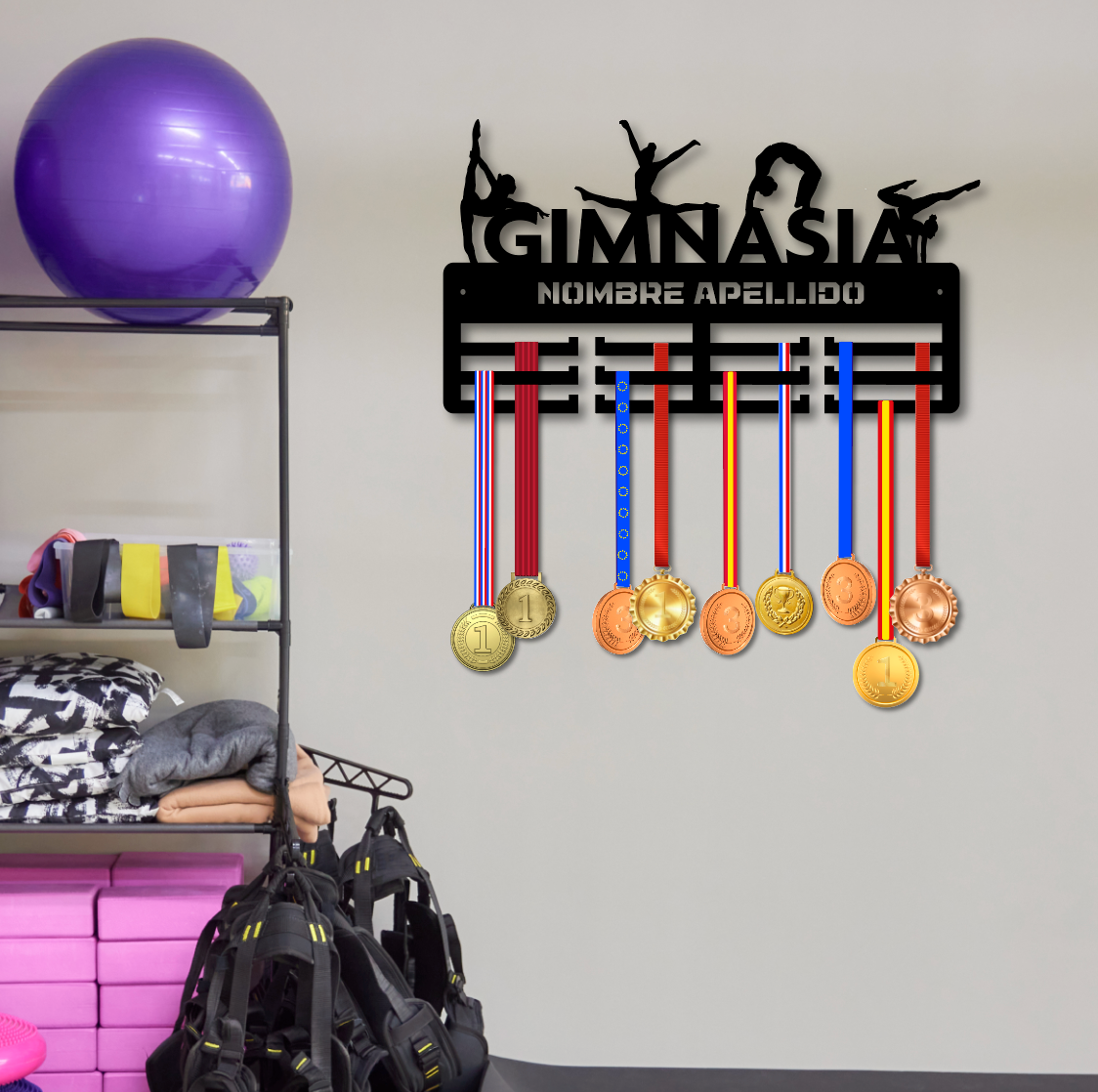 Medallero personalizado gimnasia rítmica Voltereta Real