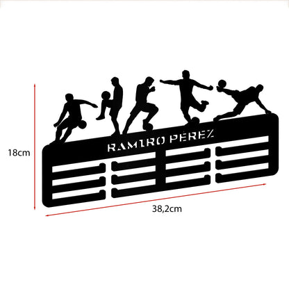 Medallero Fútbol Personalizado con Nombre