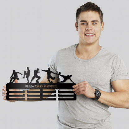 Medallero Fútbol Personalizado con Nombre