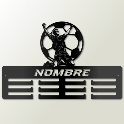 Medallero Fútbol Personalizado con Nombre