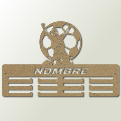 Medallero Fútbol Personalizado con Nombre