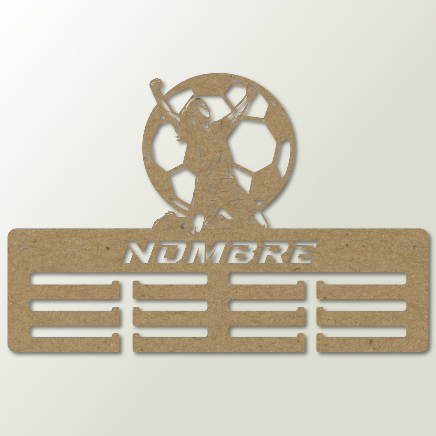 Medallero Fútbol Personalizado con Nombre
