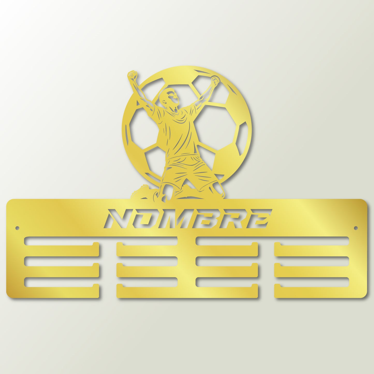 Medallero Fútbol Personalizado con Nombre
