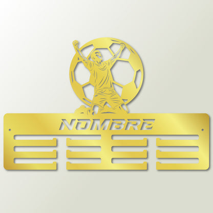 Medallero Fútbol Personalizado con Nombre