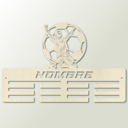 Medallero Fútbol Personalizado con Nombre