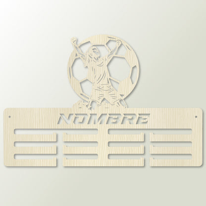 Medallero Fútbol Personalizado con Nombre