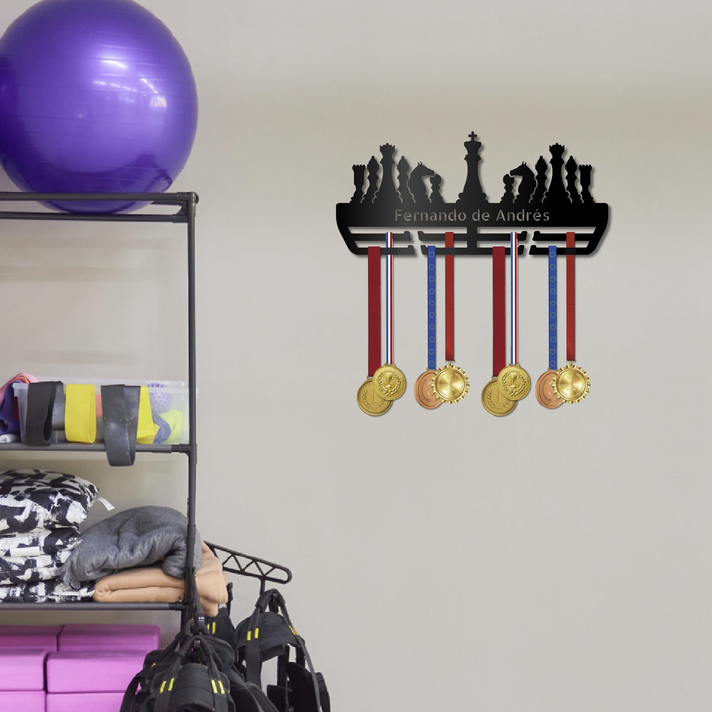 Medallero Ajedrez Personalizado con Nombre