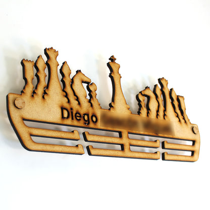 Medallero Ajedrez Personalizado con Nombre