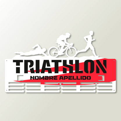 Medallero Triathlón Personalizado con Nombre