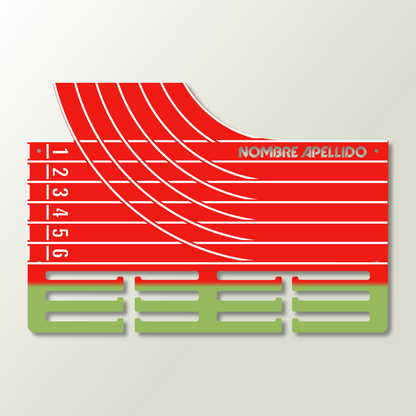 Medallero Running Marathón Pista Atletismo Personalizado con Nombre