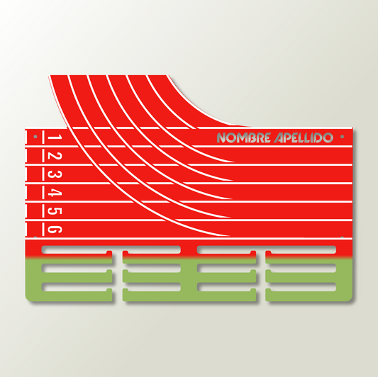 Medallero Running Marathón Pista Atletismo Personalizado con Nombre