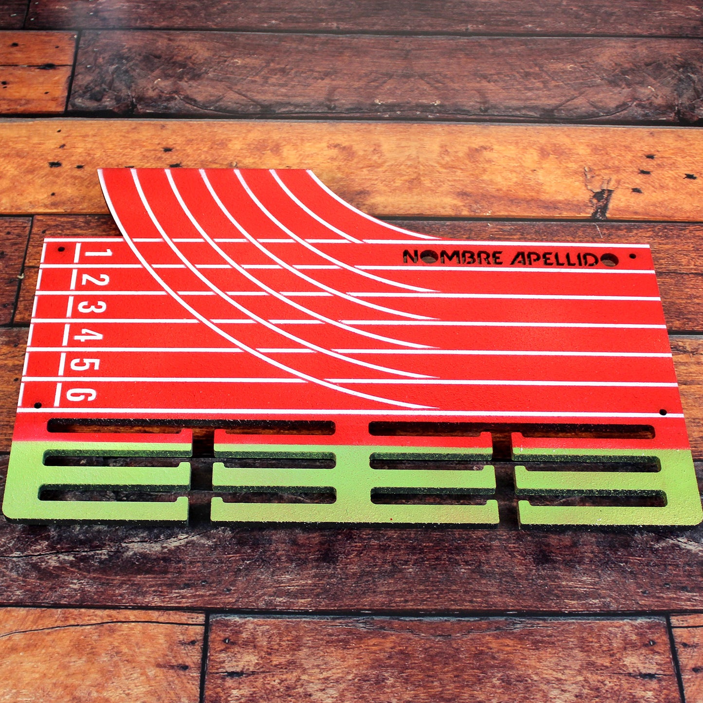 Medallero Running Marathón Pista Atletismo Personalizado con Nombre