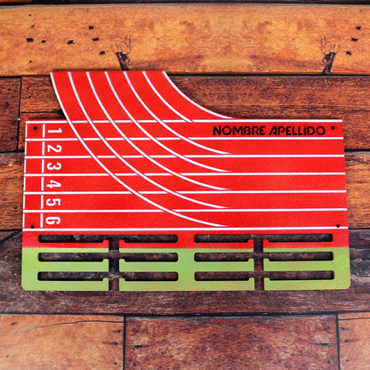 Medallero Running Marathón Pista Atletismo Personalizado con Nombre