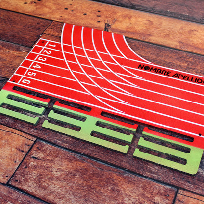 Medallero Running Marathón Pista Atletismo Personalizado con Nombre