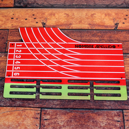 Medallero Running Marathón Pista Atletismo Personalizado con Nombre