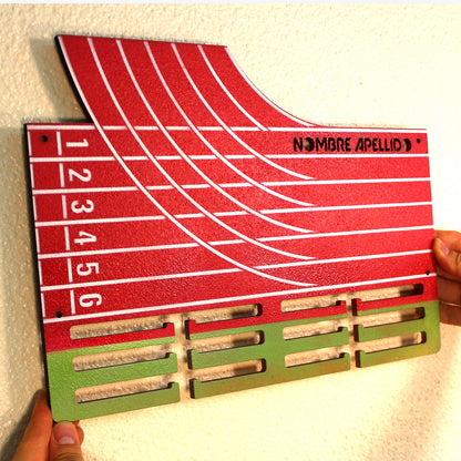 Medallero Running Marathón Pista Atletismo Personalizado con Nombre