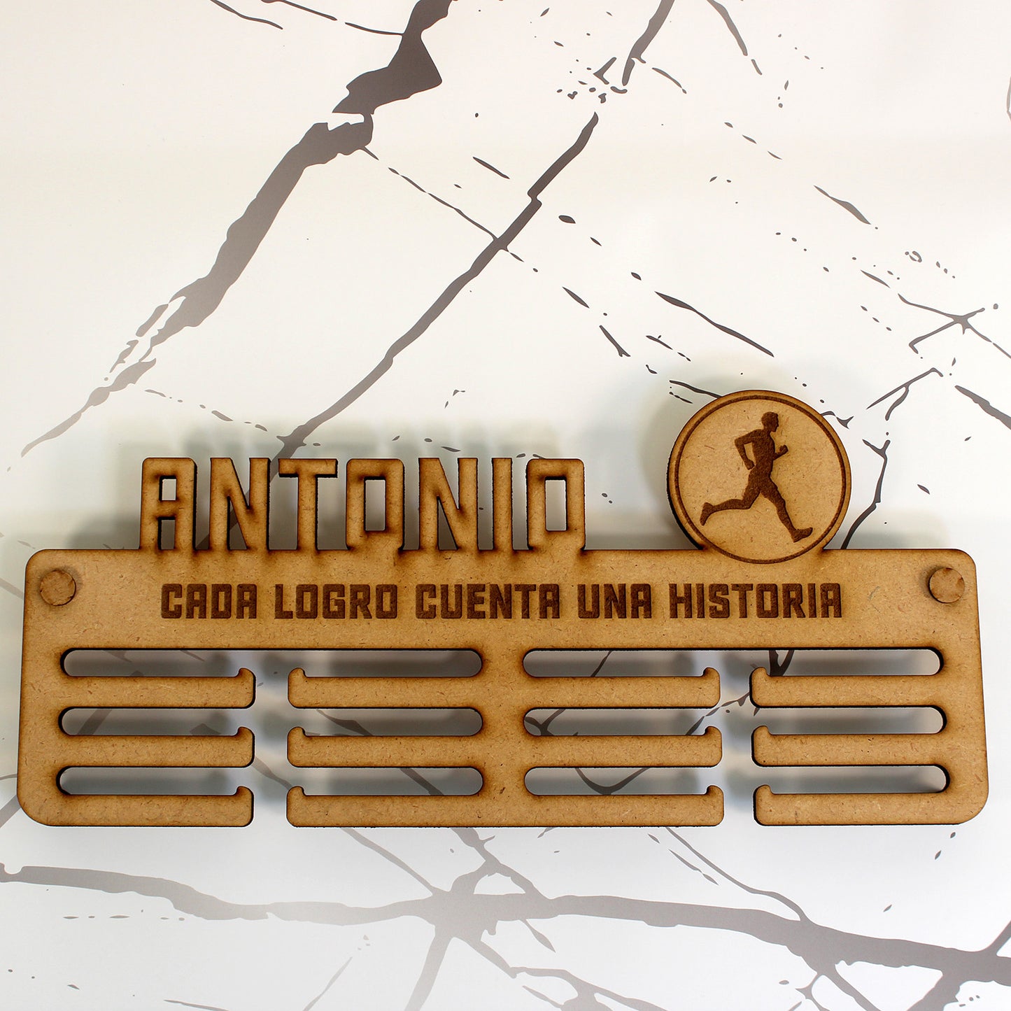 Medallero Madera Personalizado con Nombre