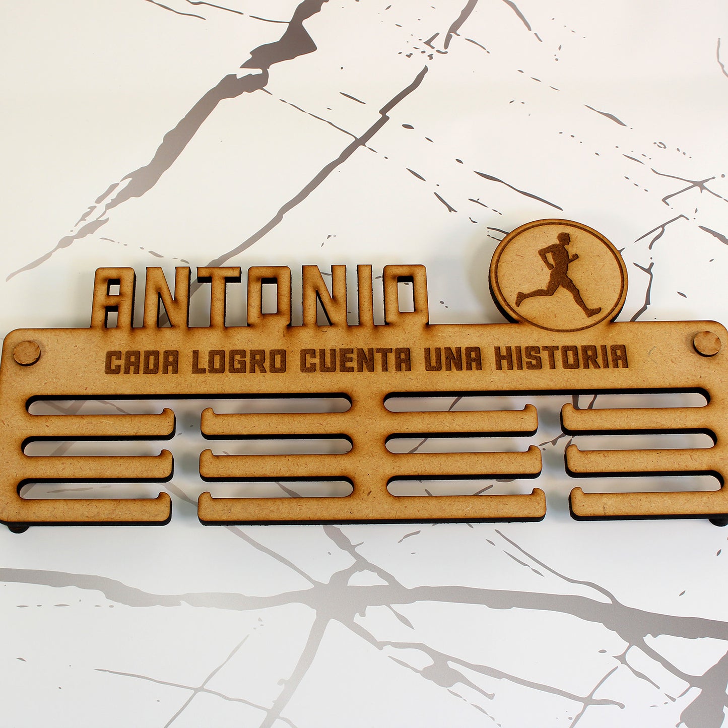 Medallero Madera Personalizado con Nombre