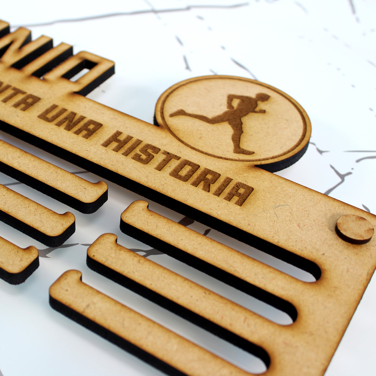 Medallero Madera Personalizado con Nombre