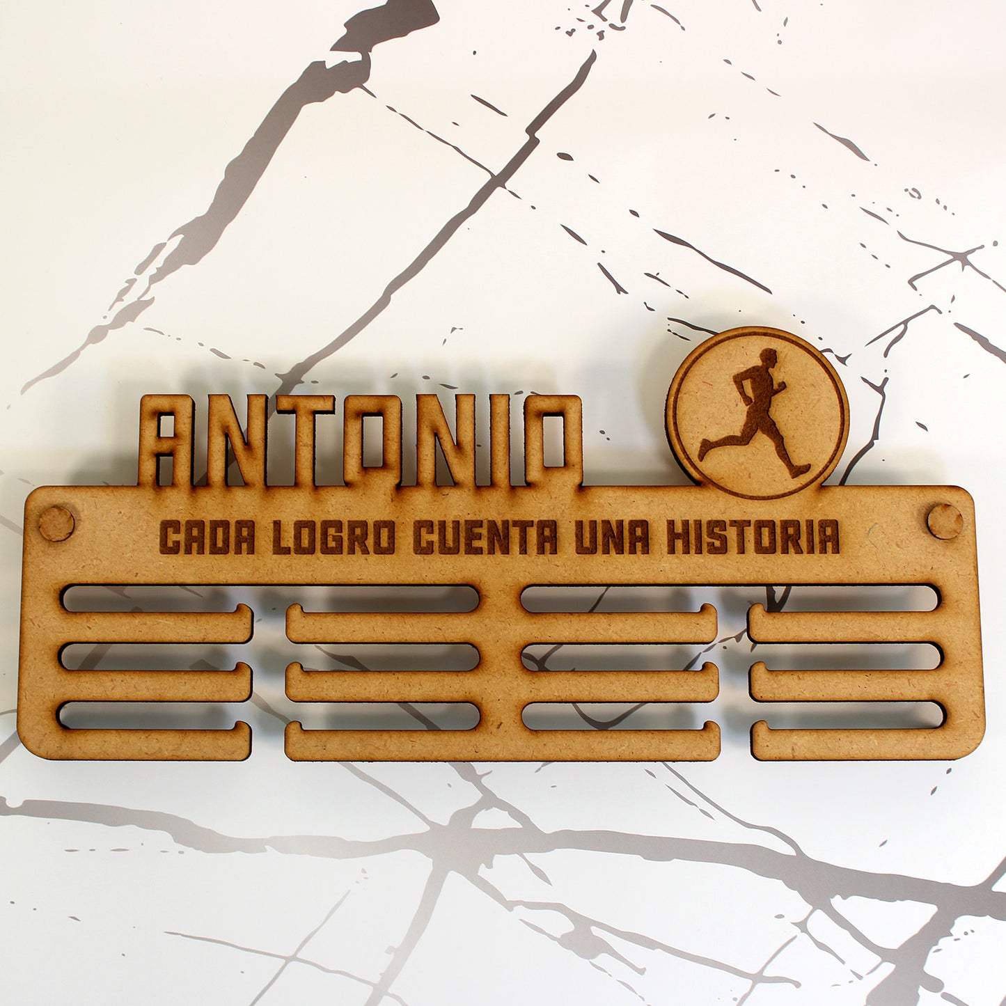 Medallero Madera Personalizado con Nombre