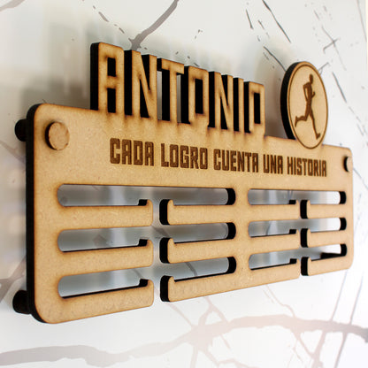 Medallero Madera Personalizado con Nombre