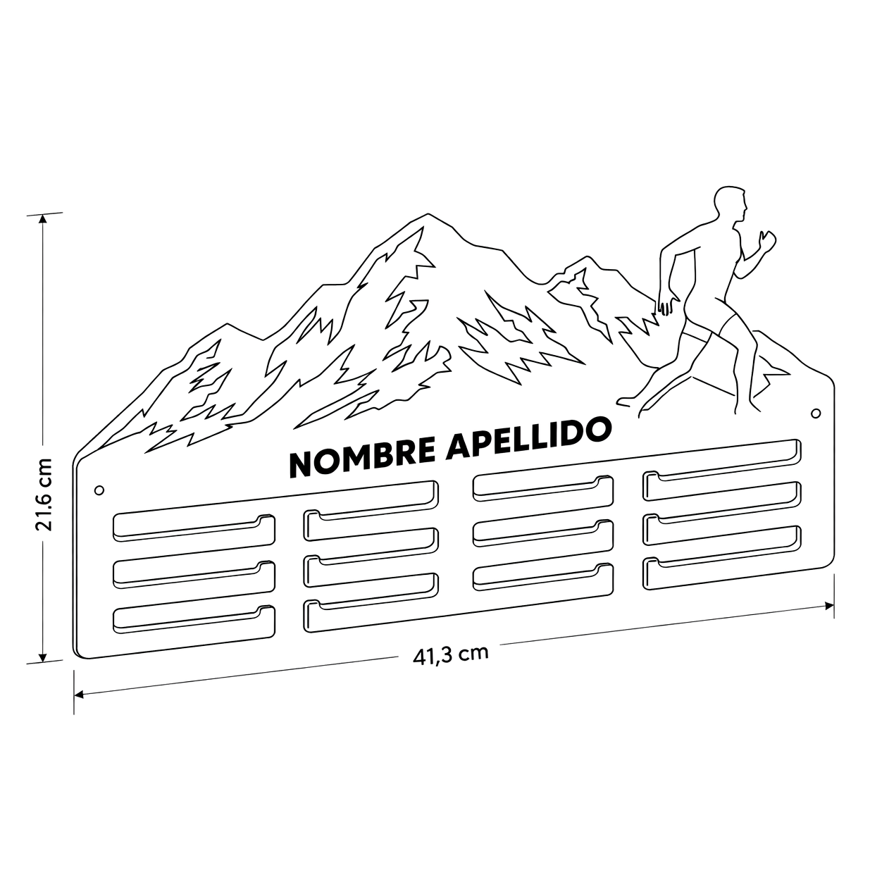 Medallero Trail Running Modelo Montaña