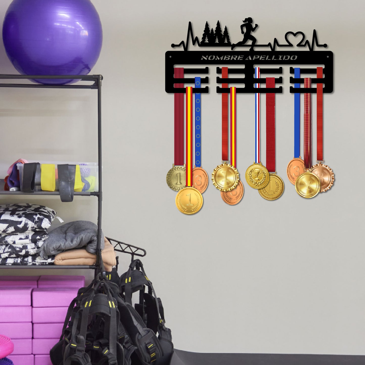 Medallero personalizado running Trail