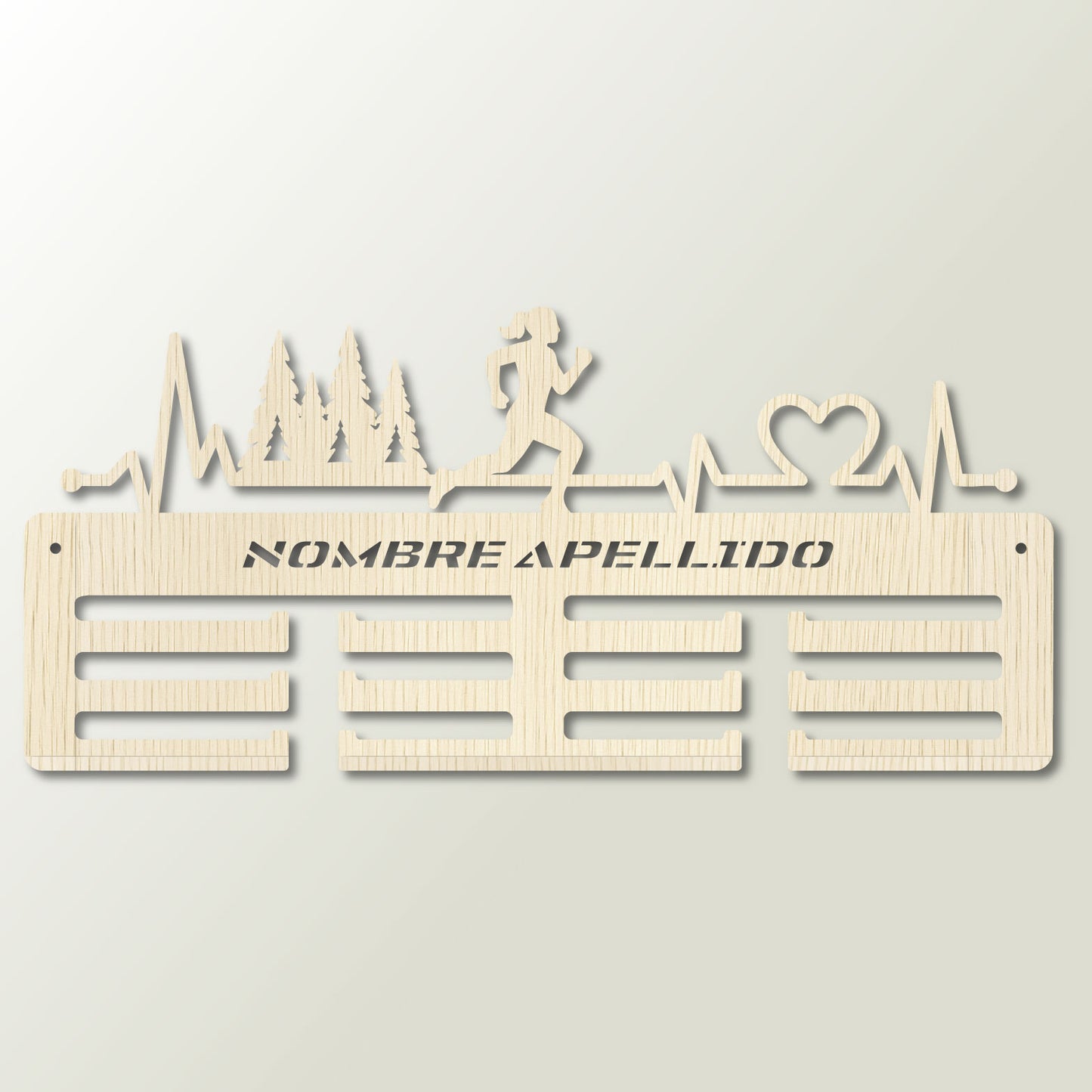 Medallero personalizado running Trail