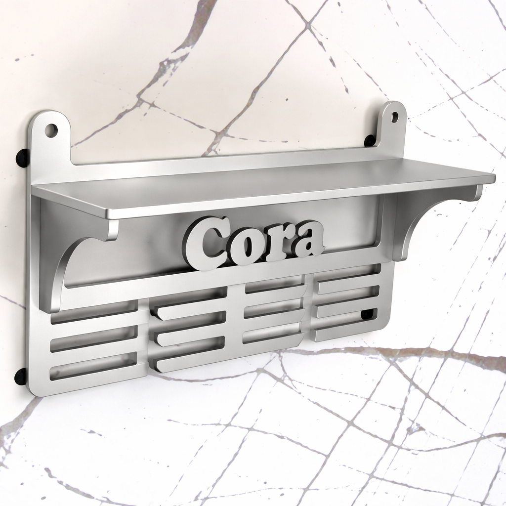 Medallero personalizado con nombre y estante para copas - imagen 5 - medallero deportivo personalizado