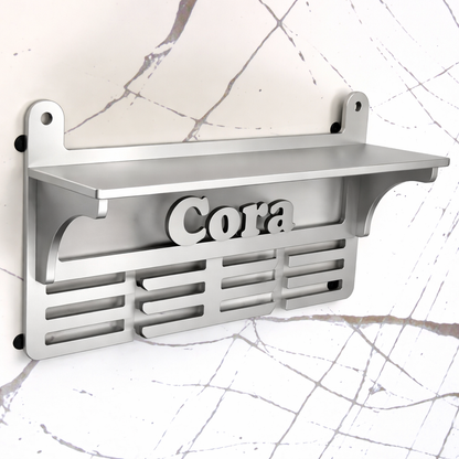 Medallero personalizado con nombre y estante para copas - imagen 5 - medallero deportivo personalizado