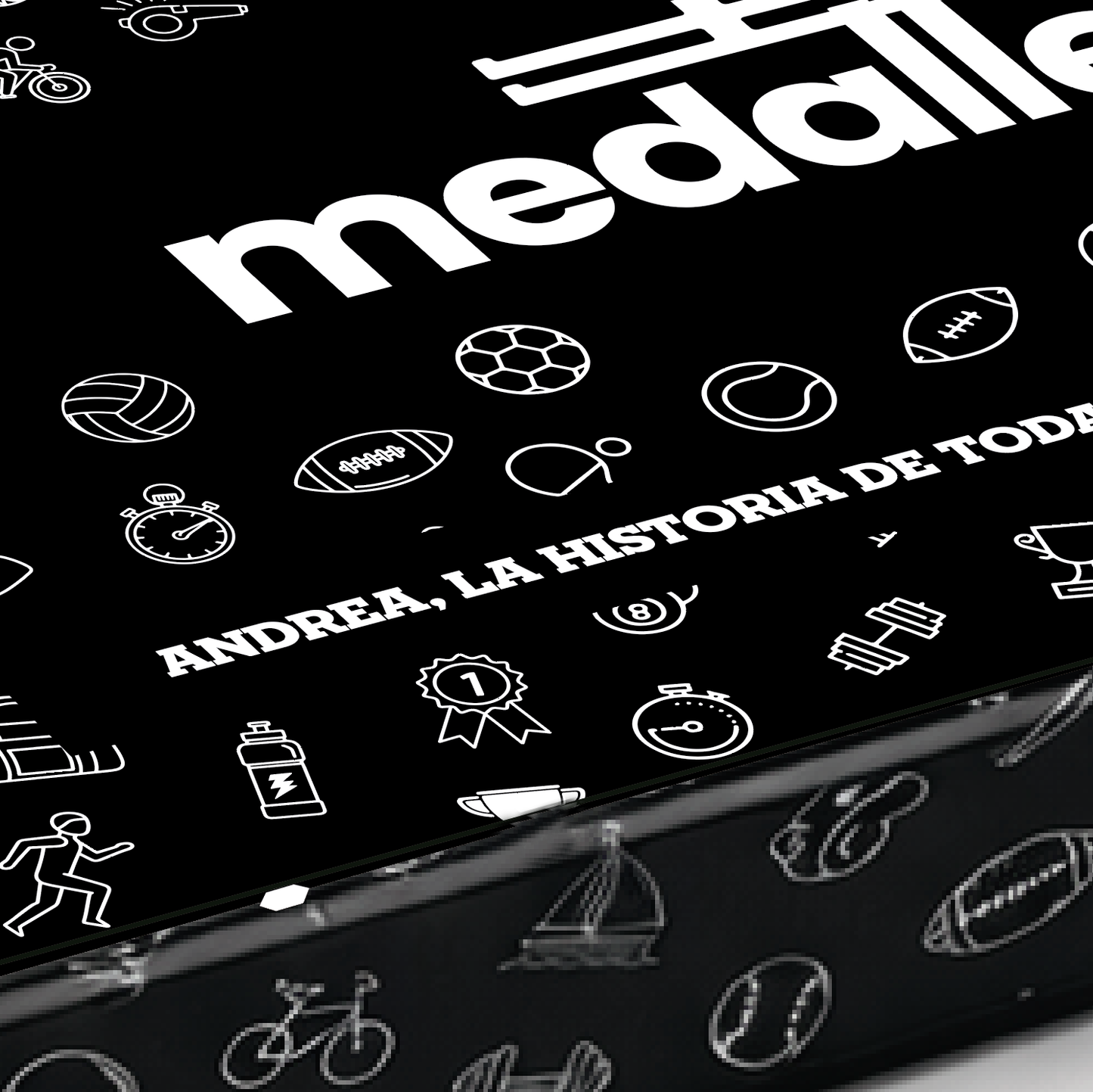 Caja fabricada con Frase preferida+Nombre - imagen 2 - medallero deportivo personalizado