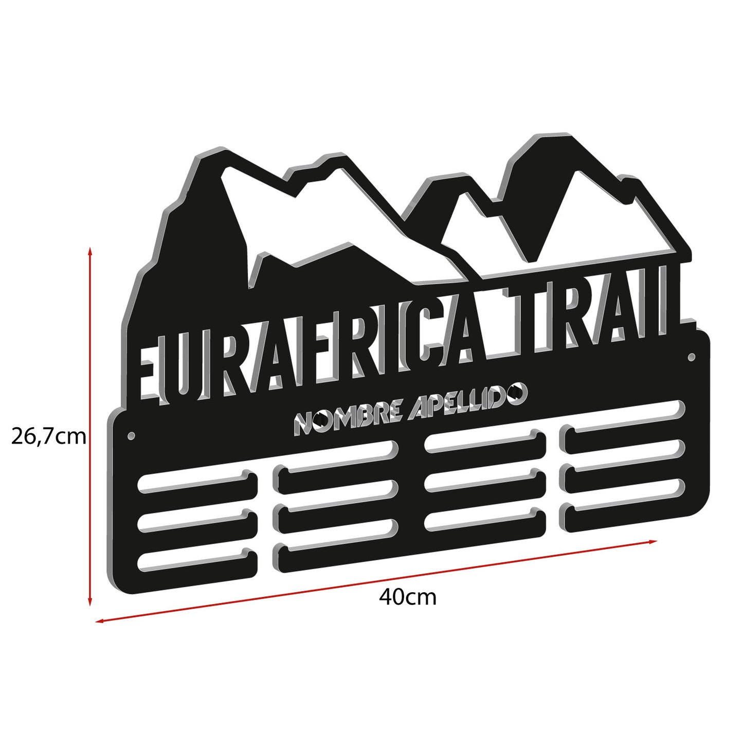 Medallero personalizado Compatible con medallas Eurafrica Trail