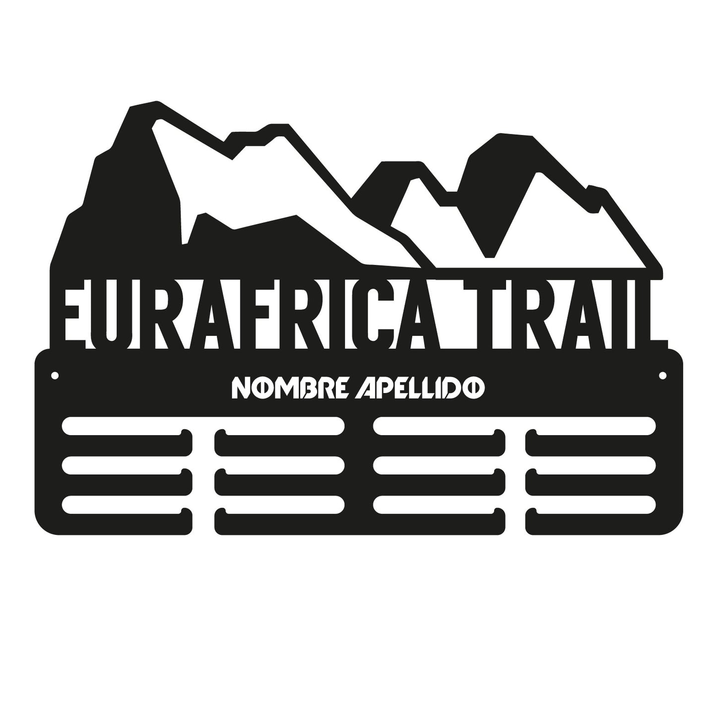 Medallero personalizado Compatible con medallas Eurafrica Trail
