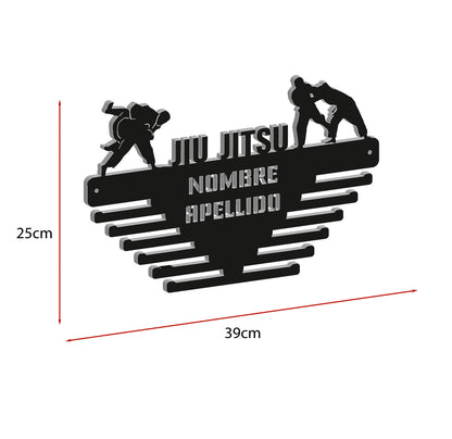 Medallero Jiu Jitsu Personalizado con Nombre