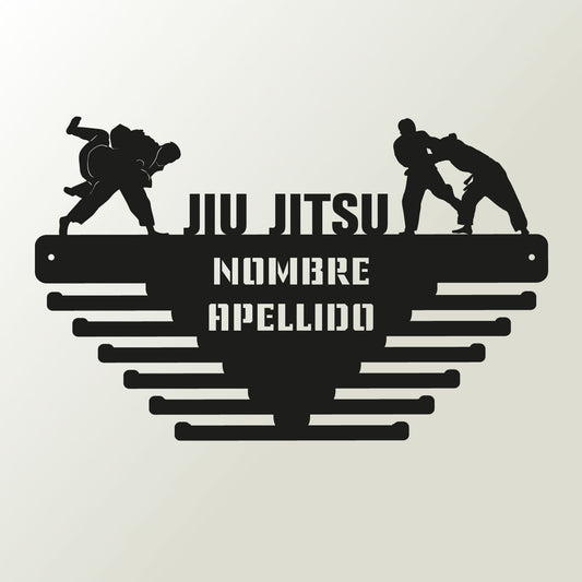 Medallero Jiu Jitsu Personalizado con Nombre