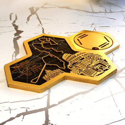 Medallero Hexagonal Media Marathon Roma Personalizado