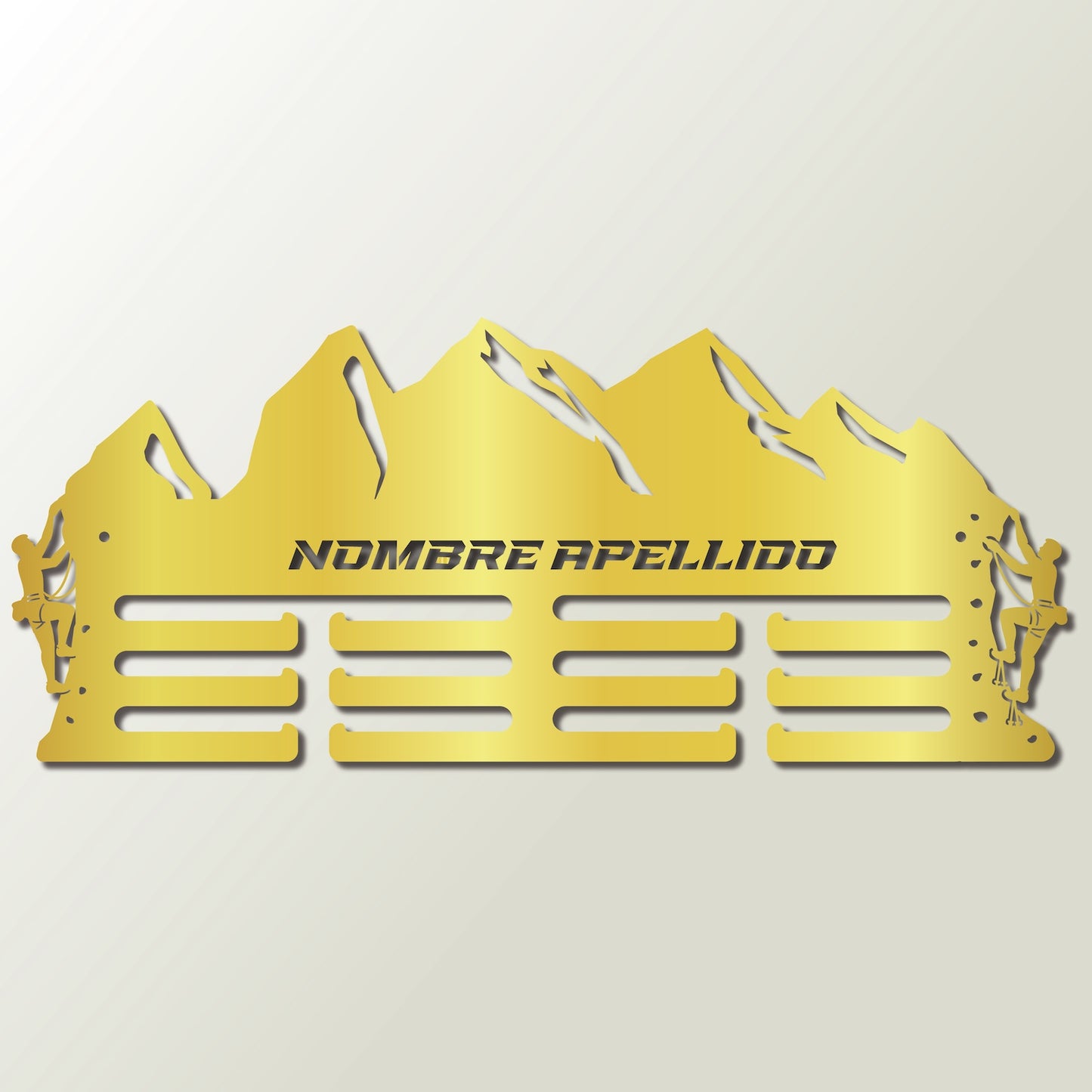 Medallero Escaladacolgador de medallas personalizado con nombre